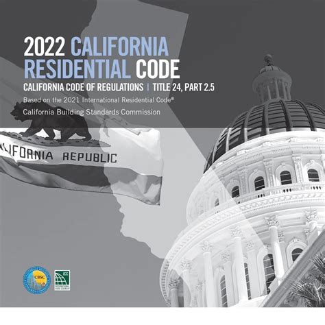 California Residential Code 2022 based on the International .
